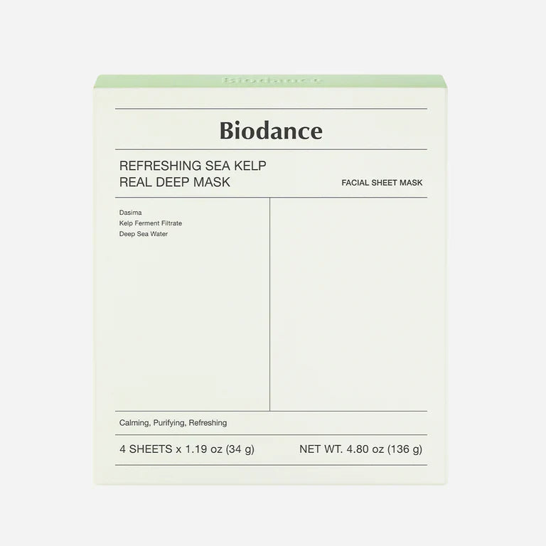 Biodance - Refreshing Sea Kelp Real Deep Mask (4 pack)