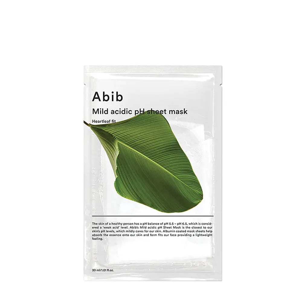 Abib - Mild Acidic pH Sheet Mask Heartleaf Fit